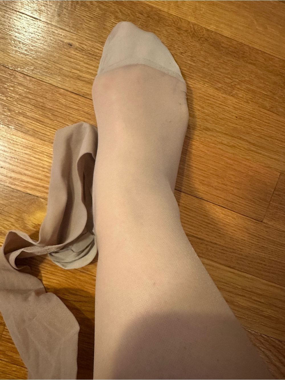 Women’s Nylon Sheer Support Tights - Taupe size M - Picture 3 of 10